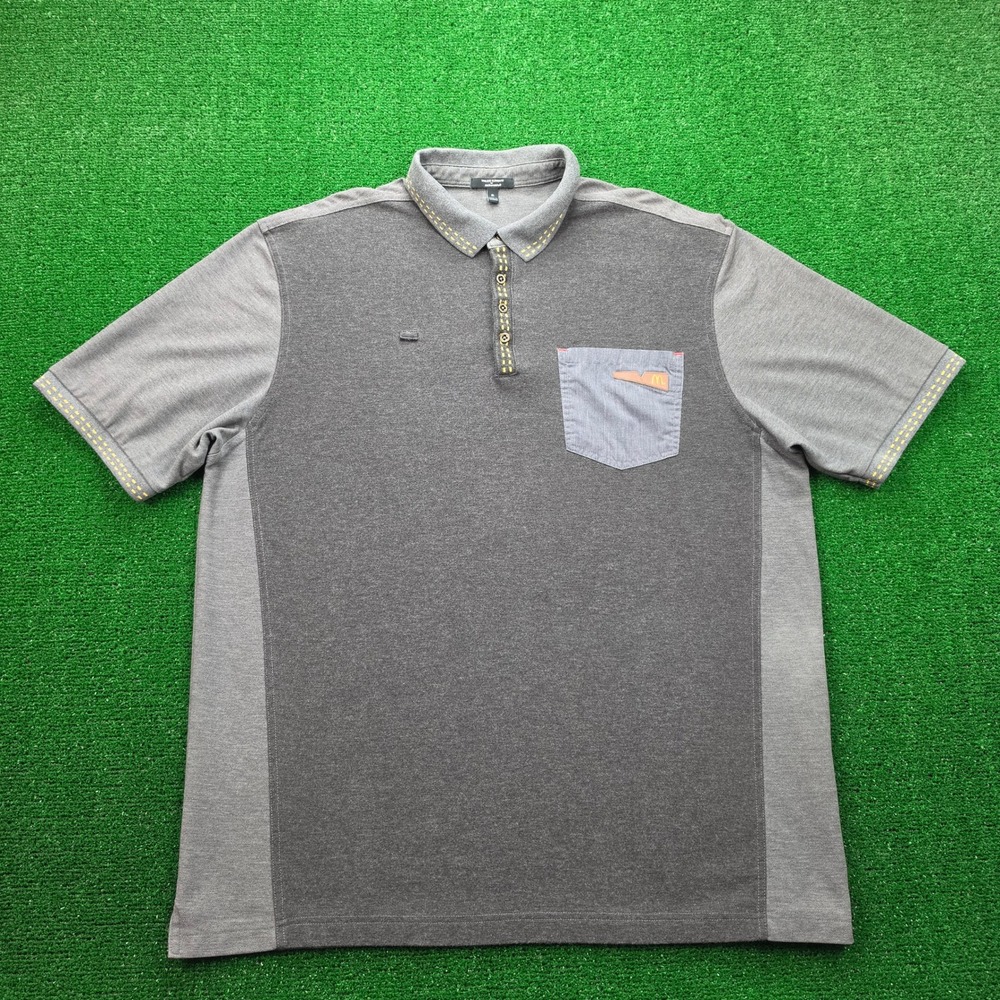 Mcdonalds Employee Polo Shirt Mens XL Gray Short Sleeve Uniform Work Wear